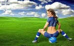 Девушки, увлекающиеся футболом (16 фото)