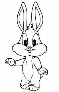 Раскраска Забавный кролик Bunny coloring pages, Bunny drawin