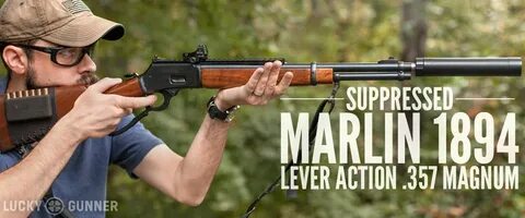 Suppressed Marlin 1894 .357 magnum 357 magnum, Lever action,