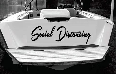 Custom Personalised Boat Name Sticker Decal Set of 2-1400mm 