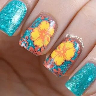 99 Cute and Colorful Tropical Nails Art Ideas Suitable for V