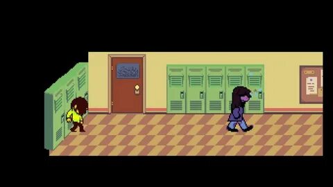 Deltarune Smooth Cutscene 3 - Outside Classroom - YouTube