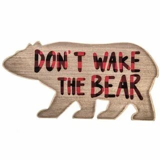 Don't Wake The Bear Buffalo Plaid Wall Decor Hobby Lobby Woo