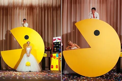 Свадьба в стиле Pacman Wedding