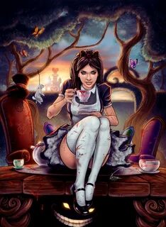 Dark alice in wonderland, Alice in wonderland artwork, Fanta