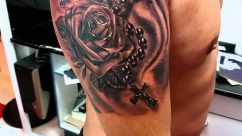tattoo rosary beads with roses - YouTube