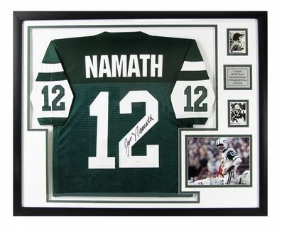 Lot Detail - Joe Namath Signed New York Jets Jersey Framed D