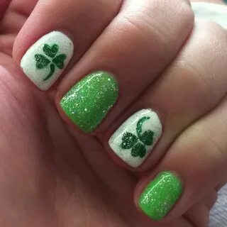 St patricks nail designs, Irish nails, Birthday nail art
