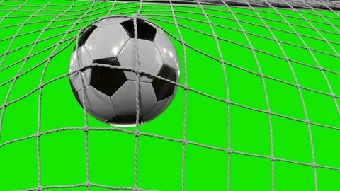 soccer ball flies into goal net Stock Footage Video (100% Ro