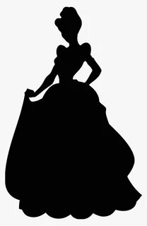 Clip Art Cinderella Silhouette Png - Cinderella Disney Princ