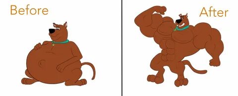 Scooby Doo muscle growth by buffwolf14 -- Fur Affinity dot n