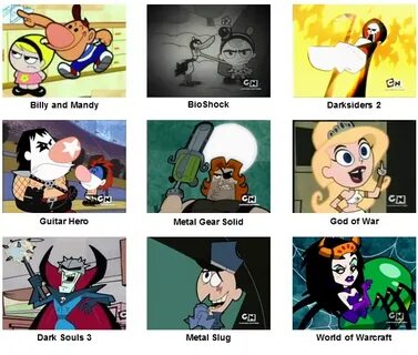 Billy and Mandy as videogames The Grim Adventures of Billy a