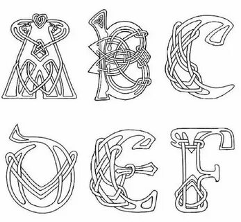 Read moreCeltic Alphabet Coloring Pages Celtic alphabet, Cel