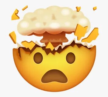 Head Explosion Emoji Png - Mind Blown Emoji Png, Transparent