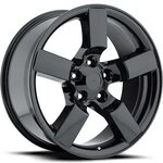 4-20x9 Gloss Black Wheel Factory Reproductions FR50 Ford Lig