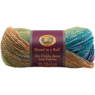 Lion Brand Shawl in a Ball Medium Acrylic Cotton Blend Prism