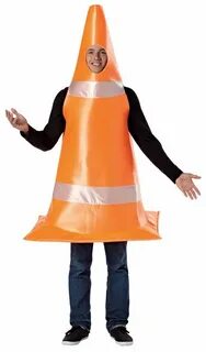 Traffic Cone Costume Adult Orange Cone Costume Traffic cone 