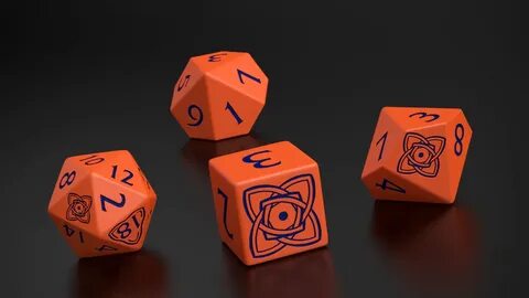 Official Numenera dice, in cooperation with Monte Cook Games