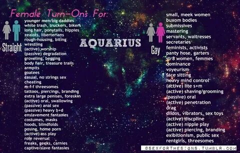 Aquarius female Turn ons, Capricorn women, Pisces woman