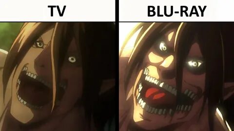 Anime Blu Ray Differences : Attack On Titan Blu Ray Tv Compa