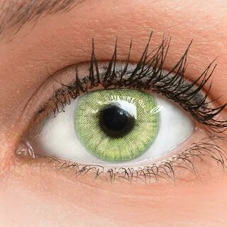 Farbige grüne Silikon Kontaktlinsen mit ohne Stärke weich Ja