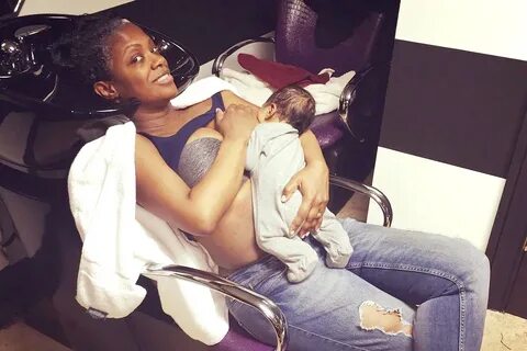 Kandi Burruss Breastfeed Her Baby in the Hair Salon: See Pic