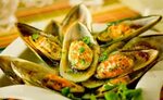Fırında Midye Dolma Seafood dinner, Baked mussels, Mussels r