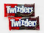 2) Twizzlers Hershey's Chocolate Licorice Twists 12 oz each 