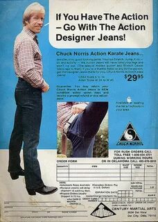 Chuck Norris Action Jeans! Ads from the 1980s - The Wall Bre
