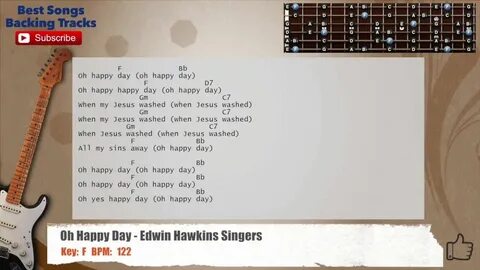 Oh Happy Day - Edwin Hawkins Singers Guitar Backing Track wi