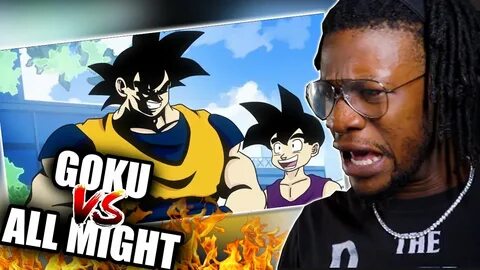 Goku vs. All Might RAP BATTLE!! (REACTION) - YouTube