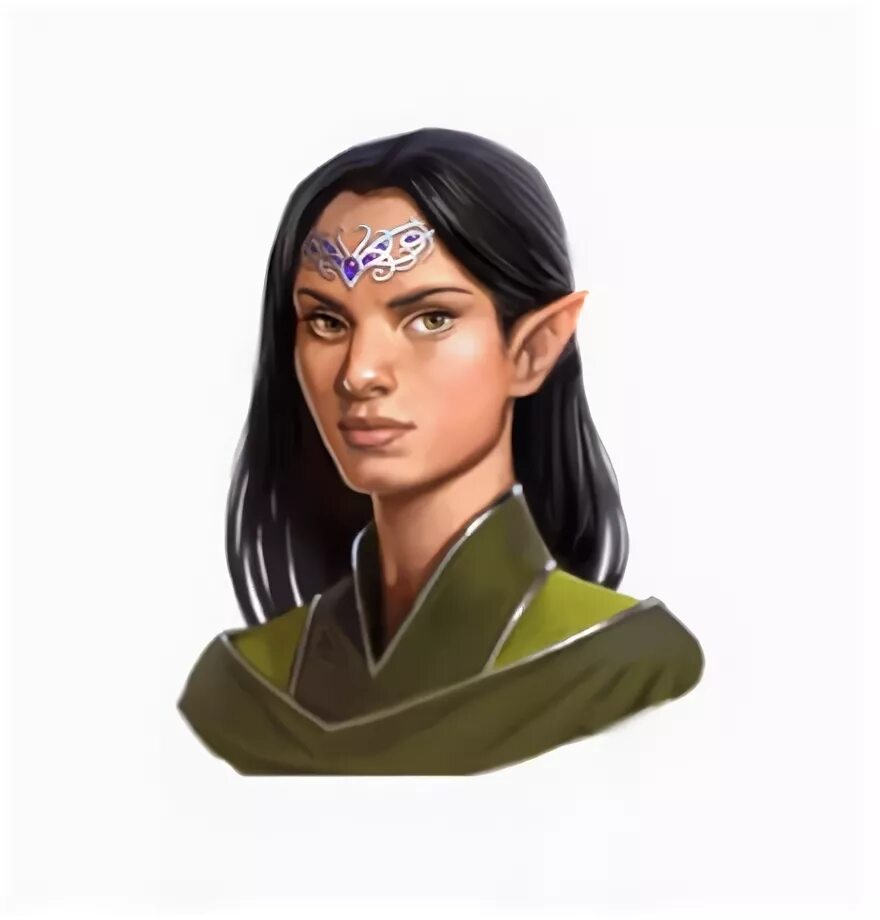 Female Half-Elf Transmuter Wizard Portrait - Pathfinder PFRP