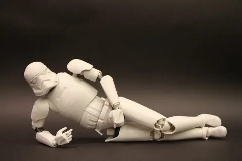 Подвижная фигурка штурмовика из звездных войн на 3D принтере