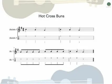 Ukulele Group - Hot Cross Buns sheet music and teaching reso