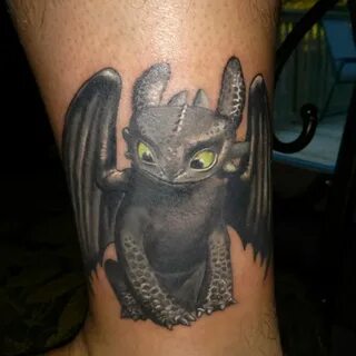 Toothless Tattoo from How To Train Your Dragon Toothless tat