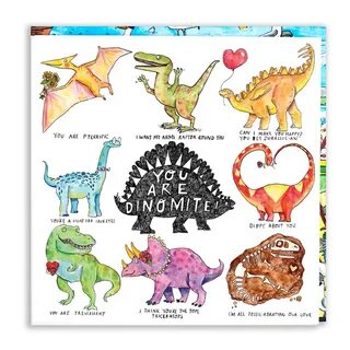 I Think You\u2019re Dino-mite Hartley Press Cute Love Card V