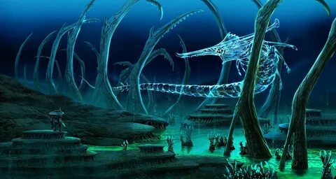 leviathan Subnautica concept art, Lost river, Subnautica cre