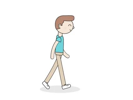 Cartoon Walking Man Gif / We are animating a simple side vie