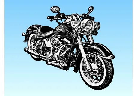 Harley Davidson Motorcycle 68437 Vector Art at Vecteezy