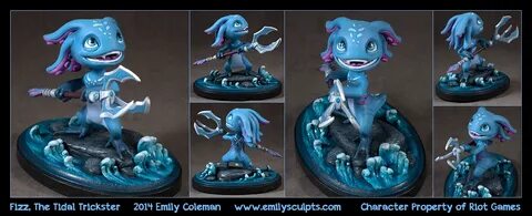 Commission : Fizz, the Tidal Trickster by emilySculpts.devia