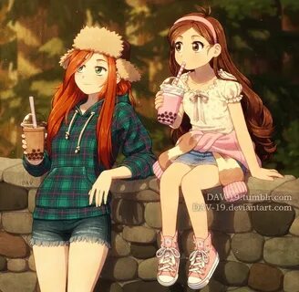 Wendy and Mabel by DAV-19 on DeviantArt Anime gravity falls,