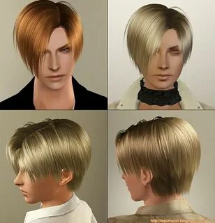 medium lenght hairstyle 4 Leon by Lapiz`s Scrapyard for Sims