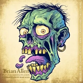 Image result for zombie head drawing Zombie drawings, Cartoo