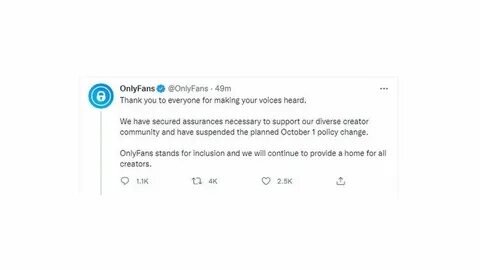 OnlyFans suspends policy change after backlash - BBC News