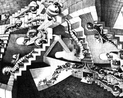 Escher Mc escher, Fractale, Labyrinthe