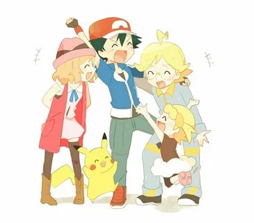 Pokémon XY xyz kalos family Gang ANIME Serena satoshi ASH Bo