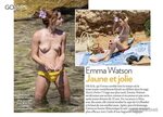 Голая Emma Watson на пляже, Ибица Emma Watson, голая Эмма Уо