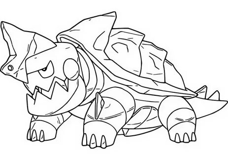 Coloring Pages Pokemon - Drednaw - Drawings Pokemon