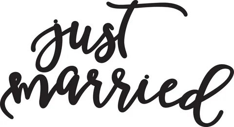 Download Just Married Svg Cut File - Calligraphy PNG Image w