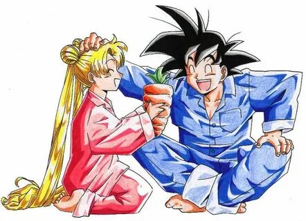 Usagi Tsukino and Goku - Sailor Moon & Dragon Ball Z - Fanar